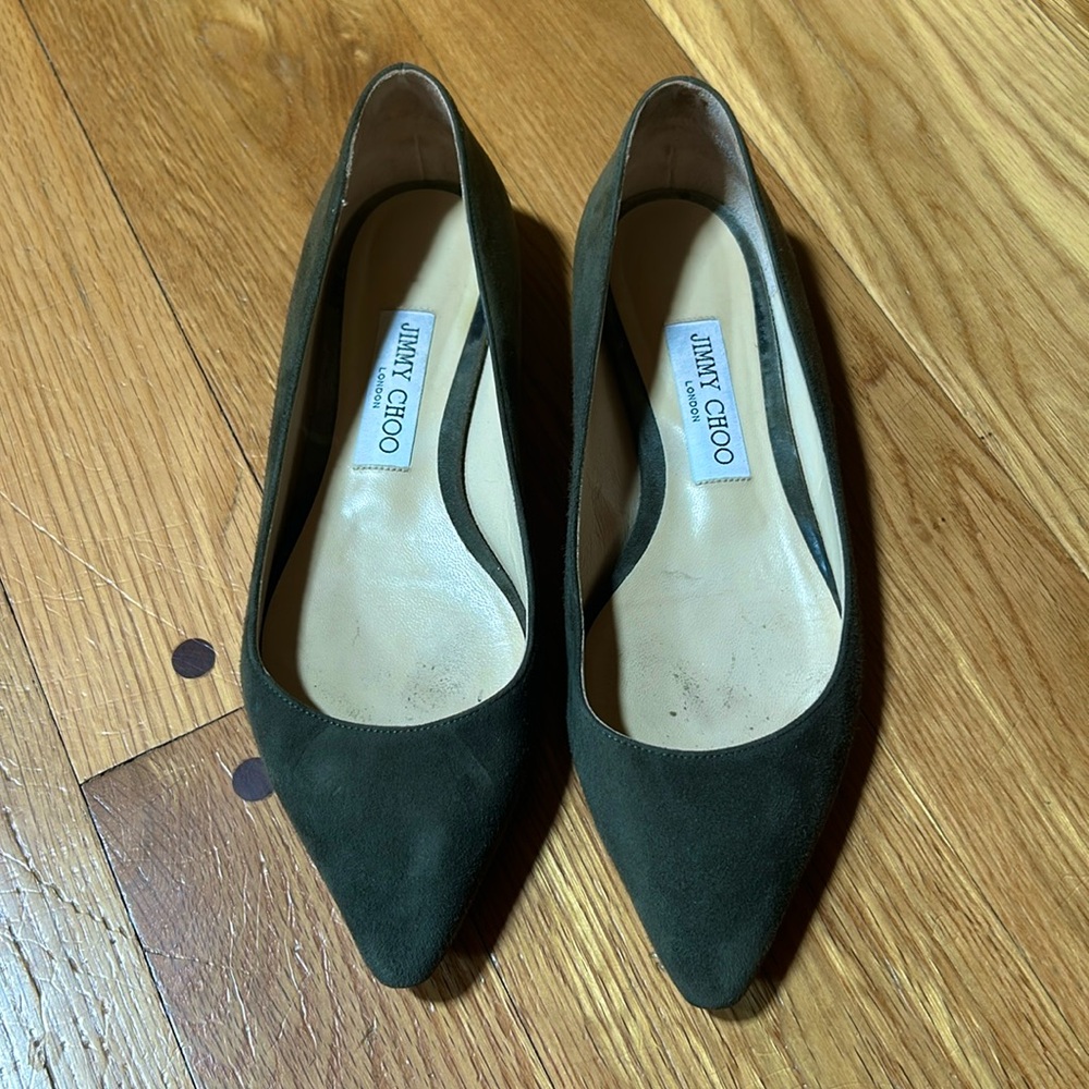 Jimmy Choo Romy Suede Ballet Flat